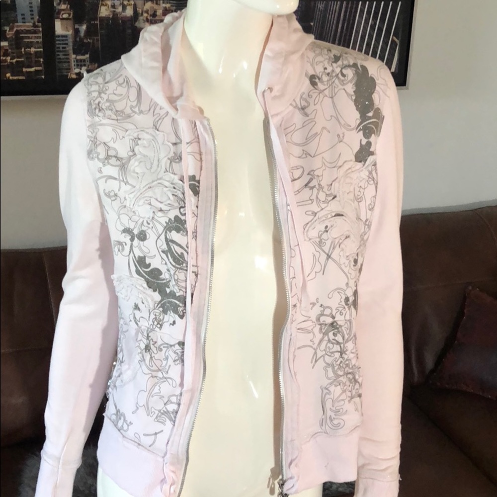 BCBG jacket with hoodie